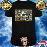 Green bay packers football team players signatures shirt