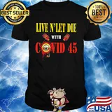 Guns n’ roses live and let die with covid 45 shirt