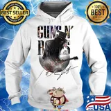 Guns N’ roses playing guitar signature s Hoodie