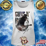 Guns N’ roses playing guitar signature s Tank top
