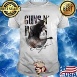 Guns N’ roses playing guitar signature shirt