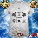 Hand mask how I survived the 2020 quarantine shirt