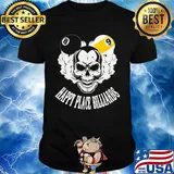 Happy place Billards skull shirt