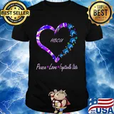 HBCU peace love Fayetteville State heart shirt