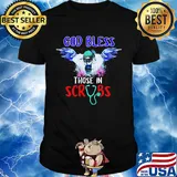 Hero nurse god bless those in scrubs stethoscope shirt