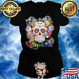 Hippie skull I'm gay till I die s Ladies tee