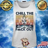 Hippie yoga girl chill the fuck out vintage s Tank top