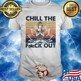 Hippie yoga girl chill the fuck out vintage shirt