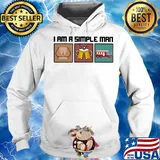 I am a simple man like woman beer firefighter s Hoodie