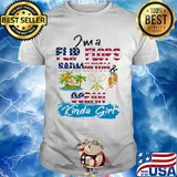 I'm a flip flops badmonton ocean kinda girl American flag veteran Independence Day shirt