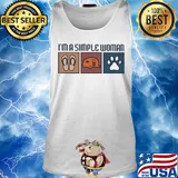 I'm a simple woman flip flop camping paw dog s Tank top