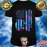 I'm a simple woman horse american flag heartbeat shirt