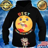 Icon hug pug heart best quarantine partner vintage s Hoodie