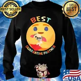 Icon hug pug heart best quarantine partner vintage s Sweater