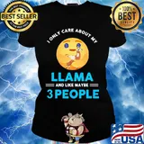 Icon I only care about my paw llama and like maybe 3 people s Ladies tee