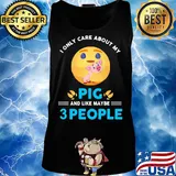 Icon I only care about my paw pig and like maybe 3 people s Tank top