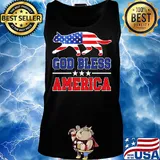 Independence Day cat god bless america s Tank top