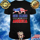 Independence Day cat god bless america shirt