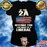 Independence Day if the 2A offends you- you might be a liberal s Ladies tee