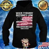 Independence Day when tyranny becomes law rebellion becomes duty thomas jefferson s Hoodie