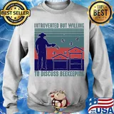 Introverted but willing to discuss beekeeping vintage s Sweater