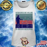 Introverted but willing to discuss beekeeping vintage s Tank top