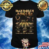 Iron Maiden 45th Anniversary 1975 2020 signature shirt