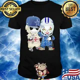 Jack skellington and joker player dallas cowboys football shirt