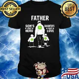 John deere father son's first hero daughter's first love dad happy father's day shirt