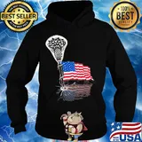 Lacrosse american flag independence day s Hoodie