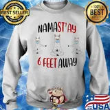 Llama mask namastay 6 feet away covid-19 s Sweater