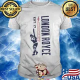 London royce cricket est. 17 baseball shirt