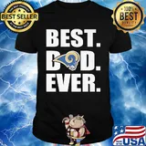Los angeles rams best dad ever happy father's day shirt