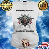 lotus tattoo henna what makes you different makes you beautiful s Ladies tee