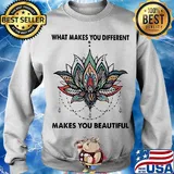 lotus tattoo henna what makes you different makes you beautiful s Sweater