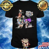 Love fast and furious movies characters signatures shirt