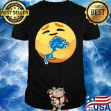 Love the detroit lions love hug facebook care emoji nfl shirt
