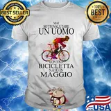 Mai sottovalutare un oumo con una bicicletta nato in Maggio bicycle shirt