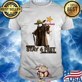 Master yoda mask hardee's please remember stay 6 feet have a nice day jesus shirt