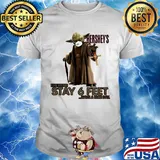 Master yoda mask hershey's please remember stay 6 feet have a nice day jesus shirt