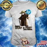 Master yoda mask hp please remember stay 6 feet have a nice day jesus shirt