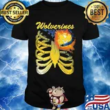 Michigan Wolverines Bone heart shirt