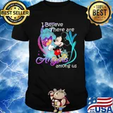 Mickey mouse i believe there are angels among us butterfly shirt