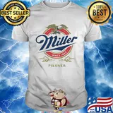 Miller since 1855 pilsner eagles logo shirt