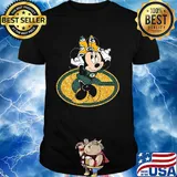 Minnie mouse green bay packers diamond shirt