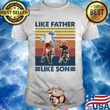 Motocross like father like son vintage shirt
