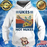 Music ukes not nukes flowers vintage s Hoodie