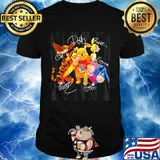 My friends tigger & pooh cartoon characters signatures shirt