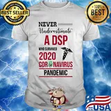 Never underestimate a DSP who survived 2020 coronavirus pandemic shirt