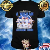 Never underestimate a woman who understands baseball and loves Chicago Cubs signatures shirt